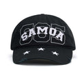 Samoa Cap Black - Samoan Heritage Snapback Cap - House Of Atlas