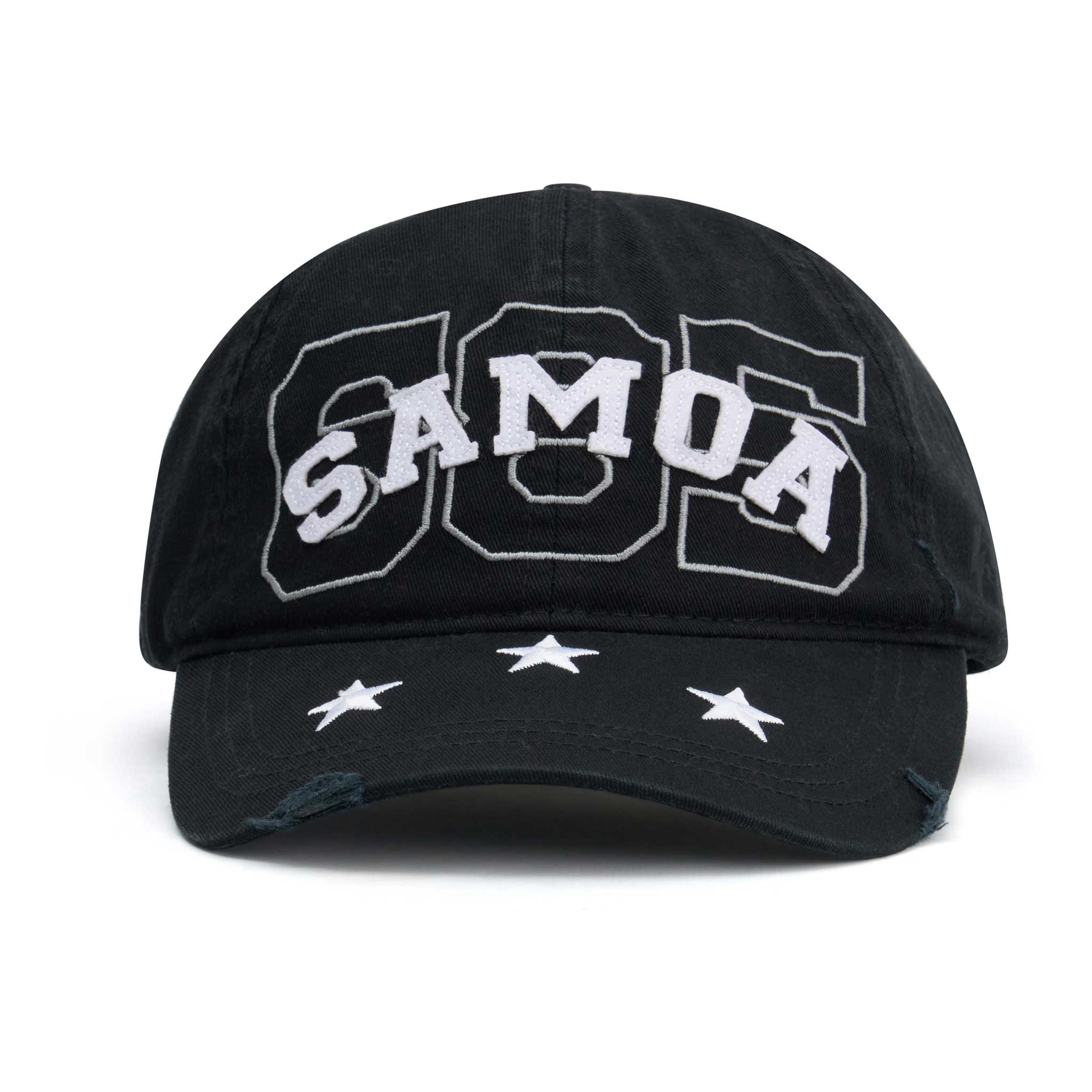 Samoa Cap Black - Samoan Heritage Snapback Cap - House Of Atlas