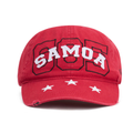 Samoa Cap Red - Samoan Heritage Snapback Cap - House Of Atlas